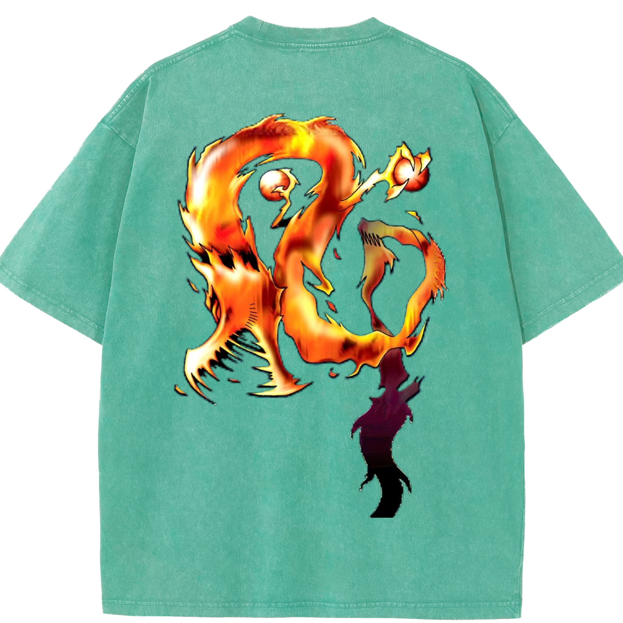 （画像用） 遊☆戯☆王 Yu-Gi-Oh! 綿100% ヴィンテージ風 半袖Tシャツ（背面プリント）
